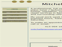 Tablet Screenshot of mitchellpianoservice.com